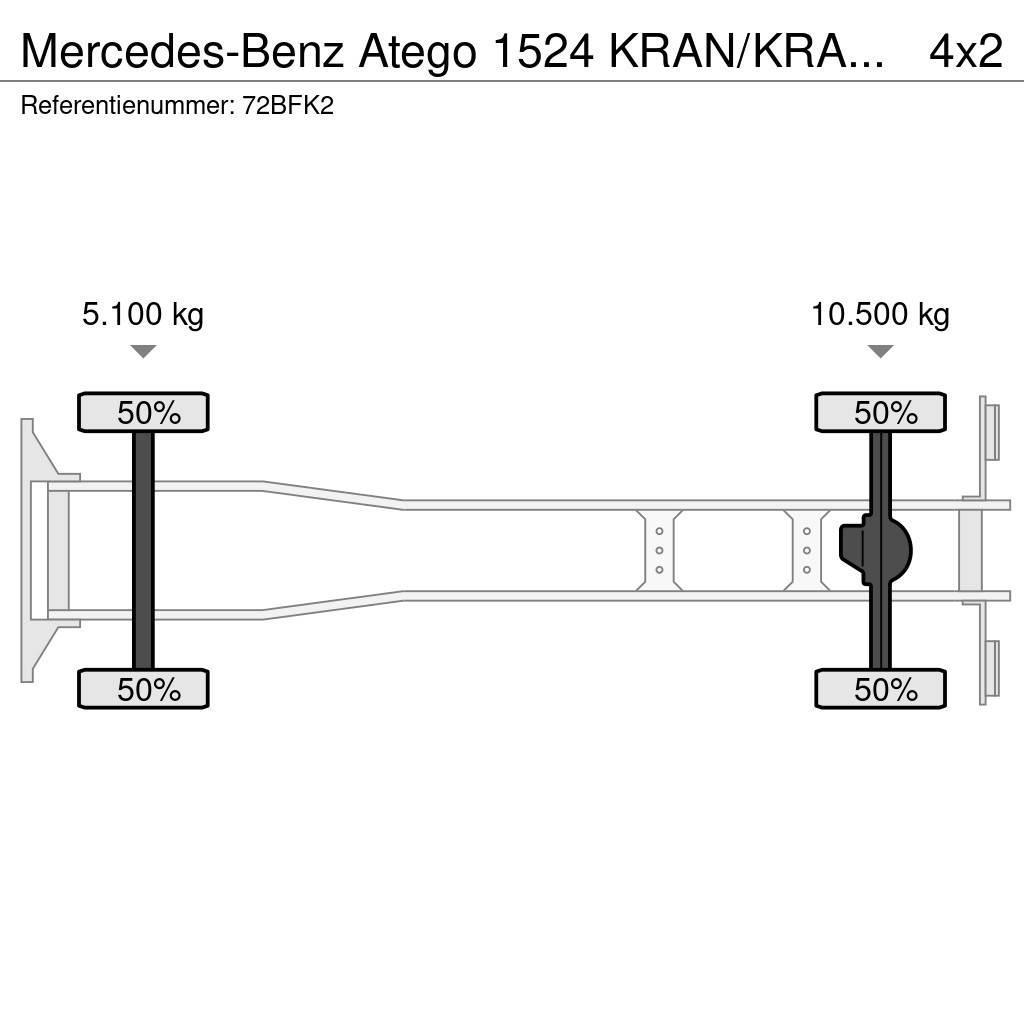 Mercedes-Benz Atego 1524 KRAN/KRAAN/MANUELL!!191tkm!!! Gruas Todo terreno