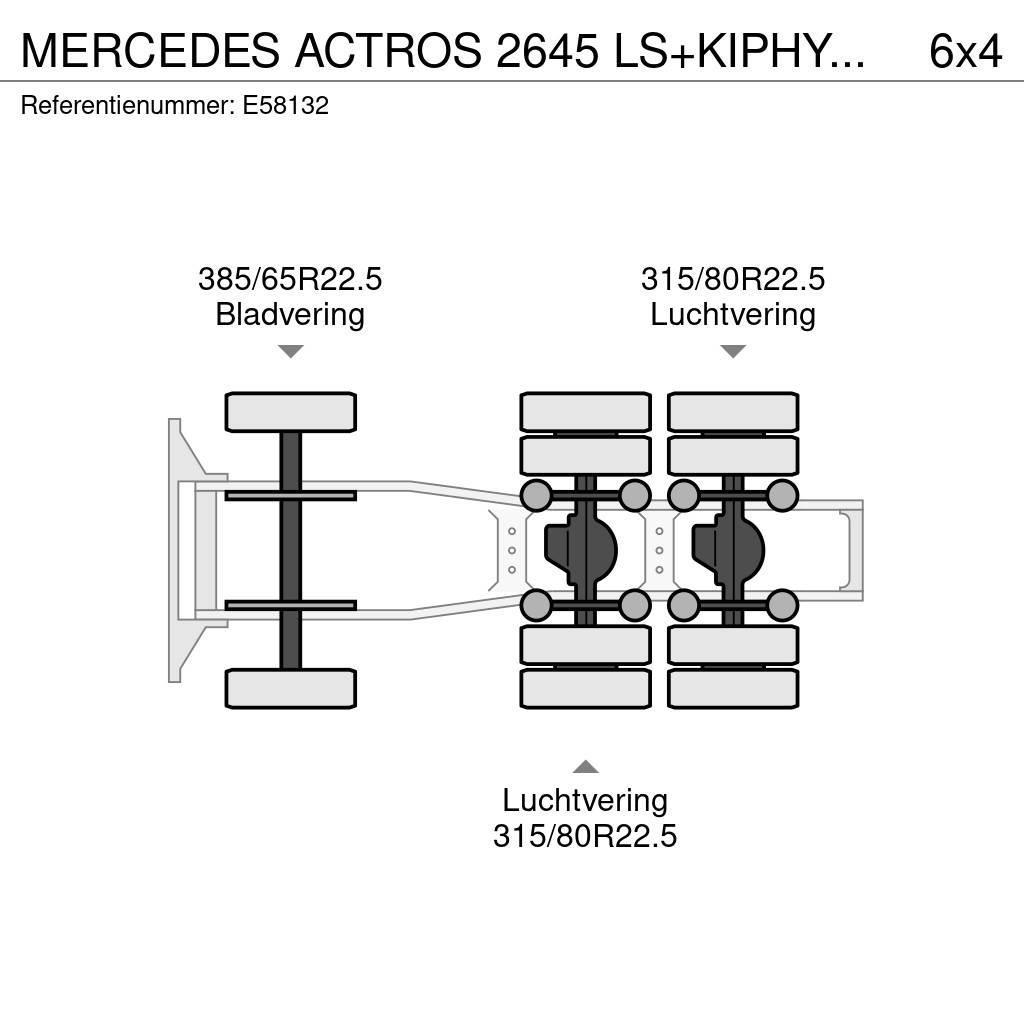 Mercedes-Benz ACTROS 2645 LS+KIPHYDR. Tractores (camiões)