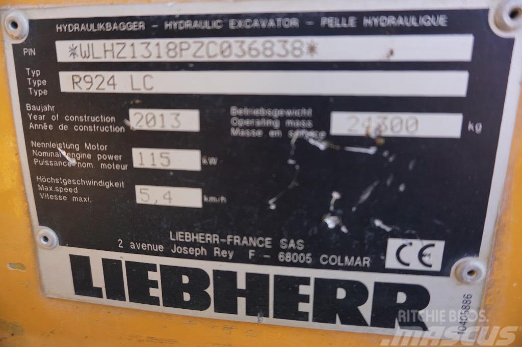 Liebherr R 924 LC Escavadoras de rastos