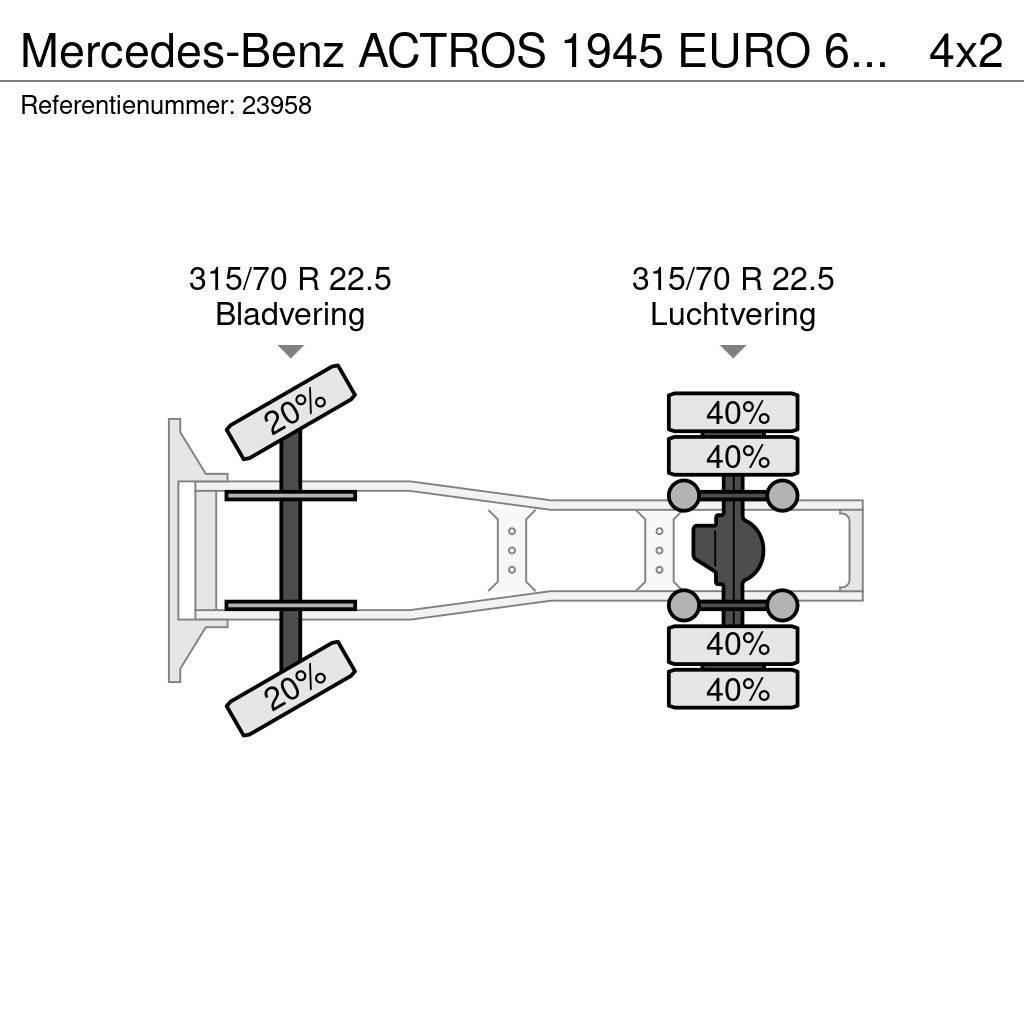Mercedes-Benz ACTROS 1945 EURO 6 657.000KM Tractor Units