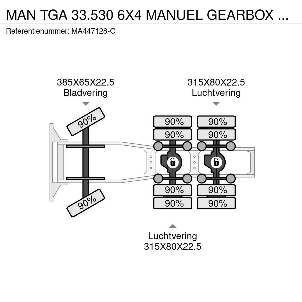 MAN TGA 33.530 6X4 MANUEL GEARBOX 70 TON Tractores (camiões)