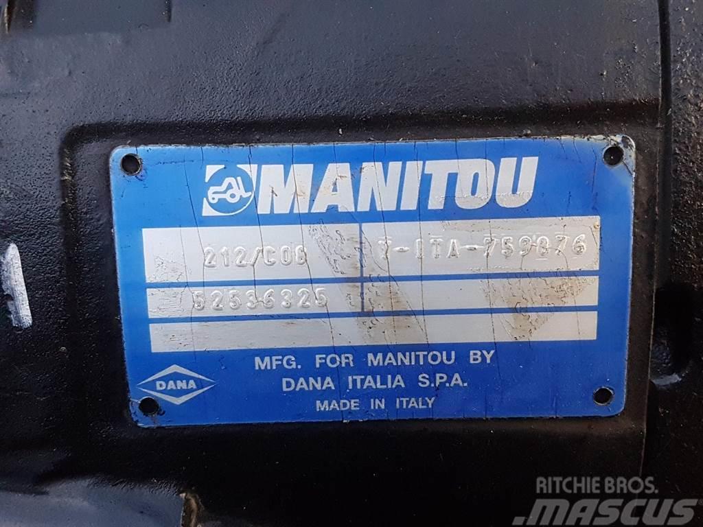 Manitou -Spicer Dana 212/C08-52536325-Axle/Achse/As Eixos