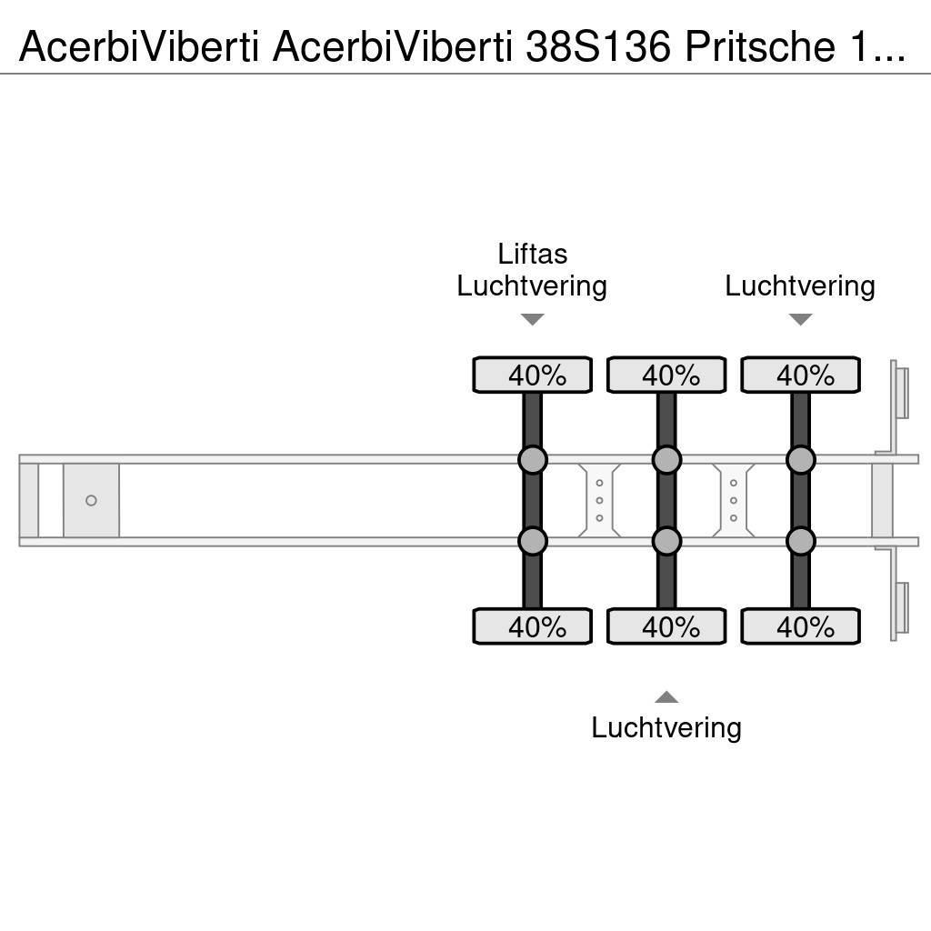  AcerbiViberti 38S136 Pritsche 13.80m Flatbed/Dropside semi-trailers