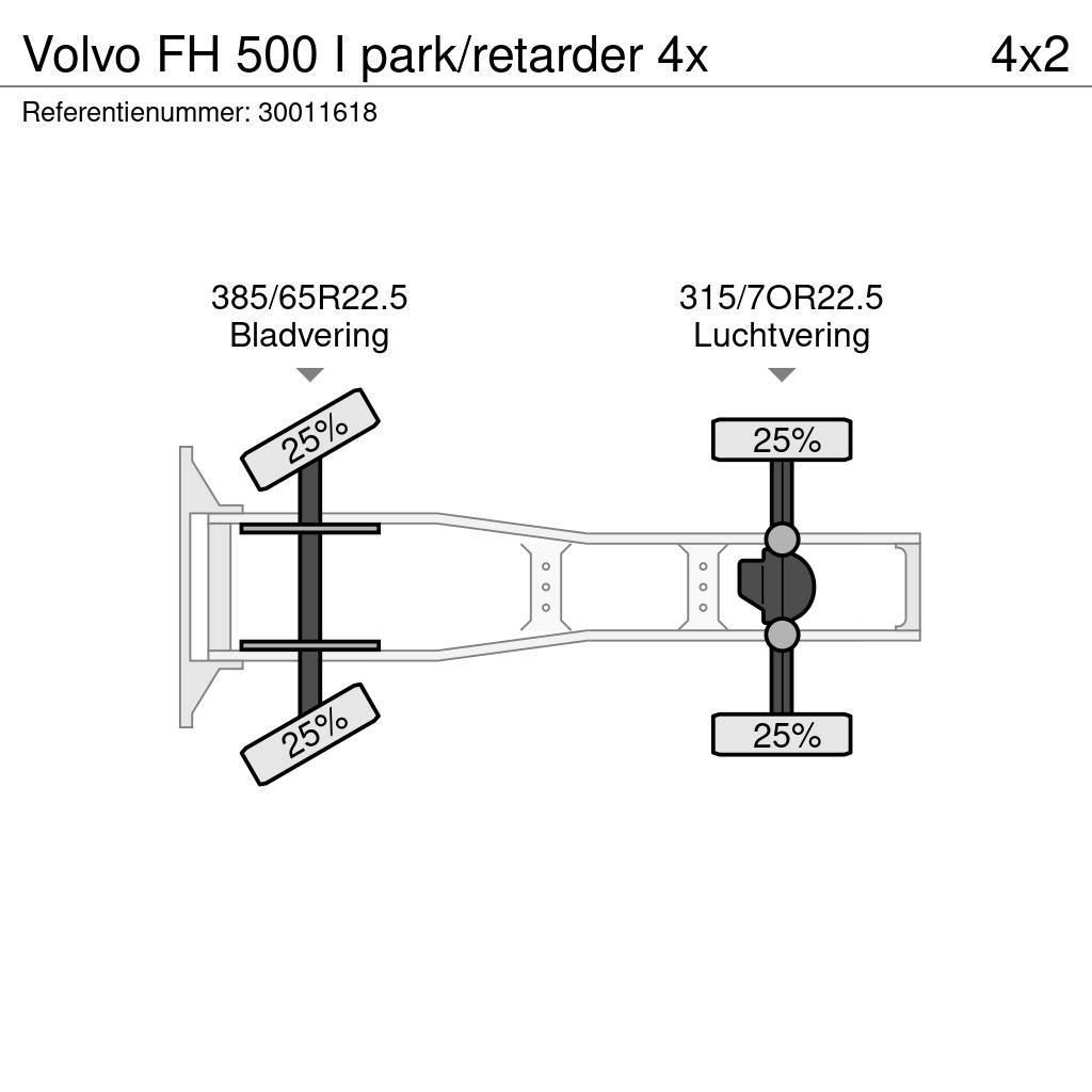 Volvo FH 500 I park/retarder 4x Tractores (camiões)