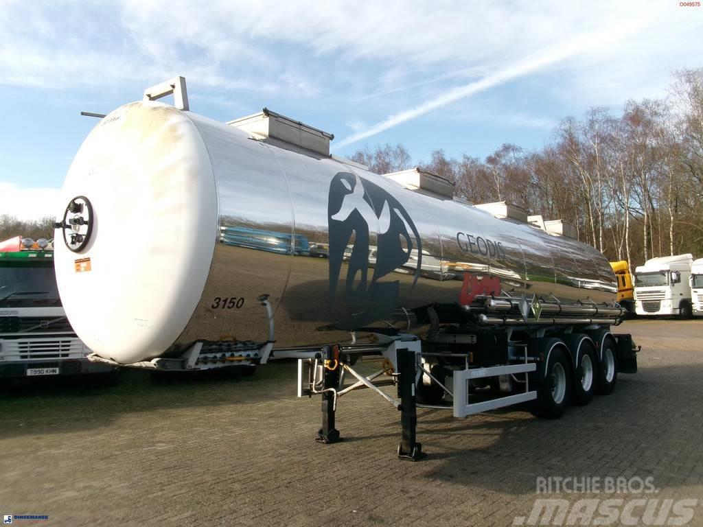Magyar Chemical tank inox 29.8 m3 / 1 comp Tanker semi-trailers