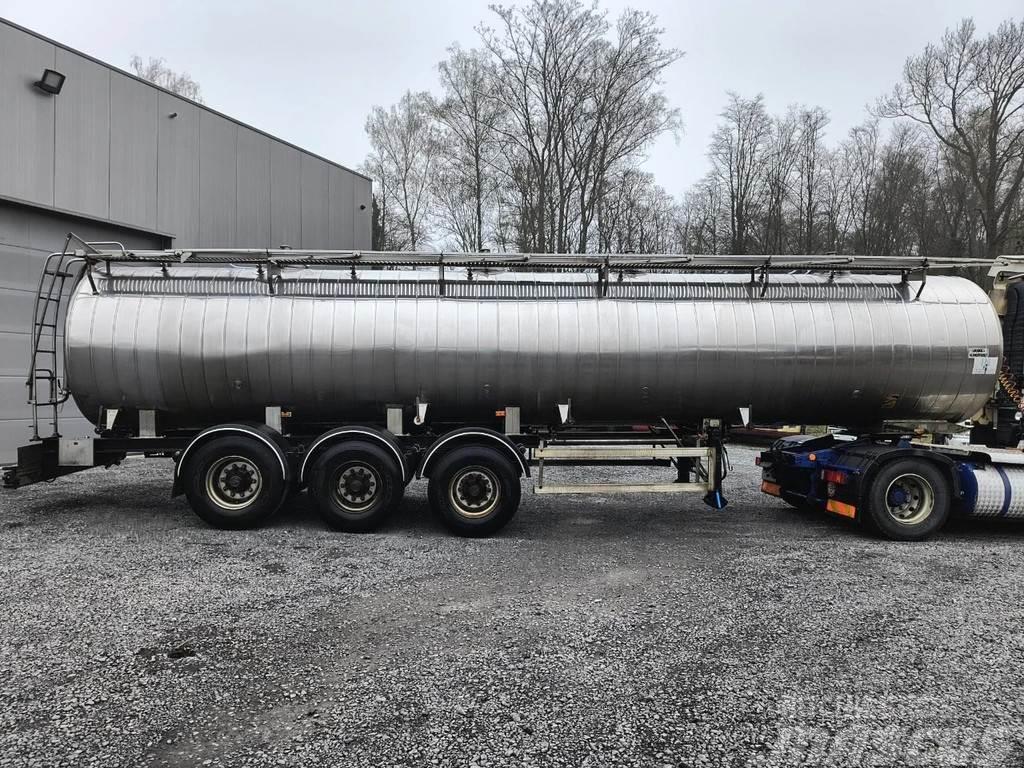Maisonneuve 3 ESSIEUX CITERNE INOX ISOLEE  - 4 COMPARTIMENTS ( Tanker semi-trailers