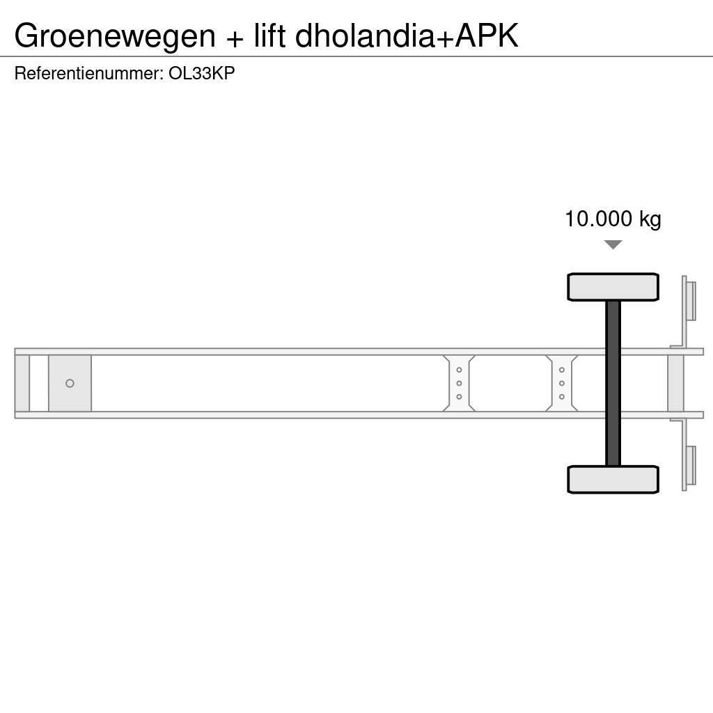 Groenewegen + lift dholandia+APK Box body semi-trailers