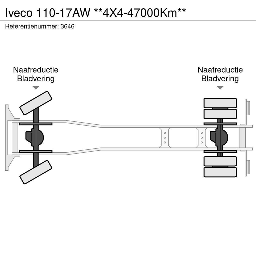 Iveco 110-17AW **4X4-47000Km** Curtainsider trucks