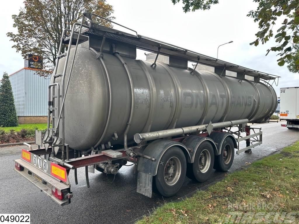 Magyar Chemie 34500 Liter, RVS tank, 1 Compartment Tanker semi-trailers