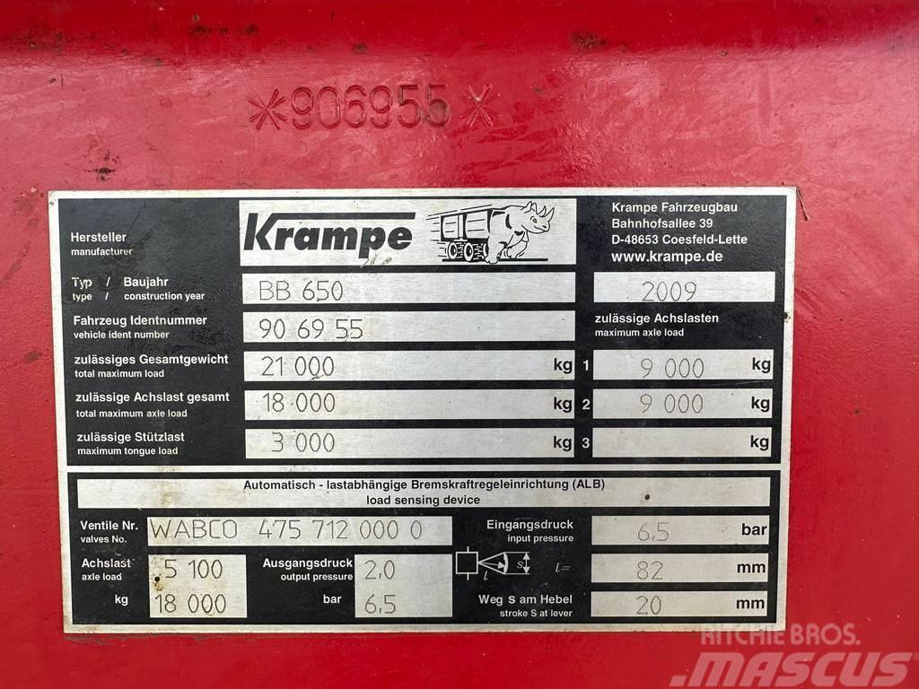 Krampe Big Body 650 Remorca Other trailers