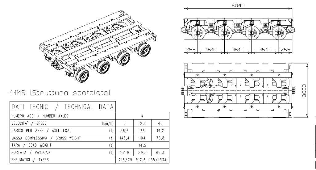 Cometto 1MS Low loader-semi-trailers