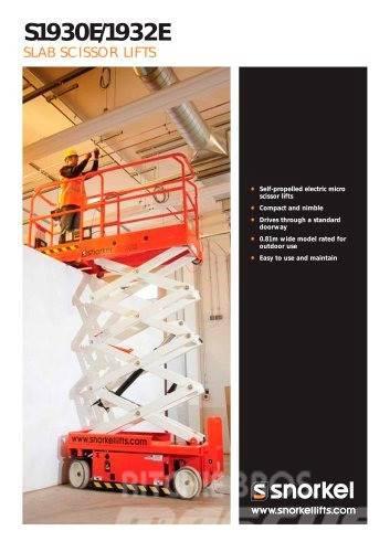 Snorkel S1930E / Saxlift Scissor lifts