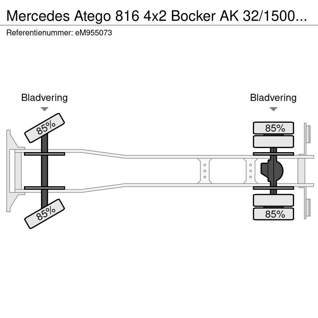 Mercedes-Benz Atego 816 4x2 Bocker AK 32/1500 SPS crane All terrain cranes