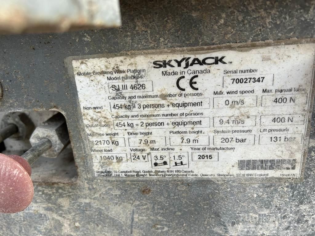 SkyJack 4626 Scissor lifts