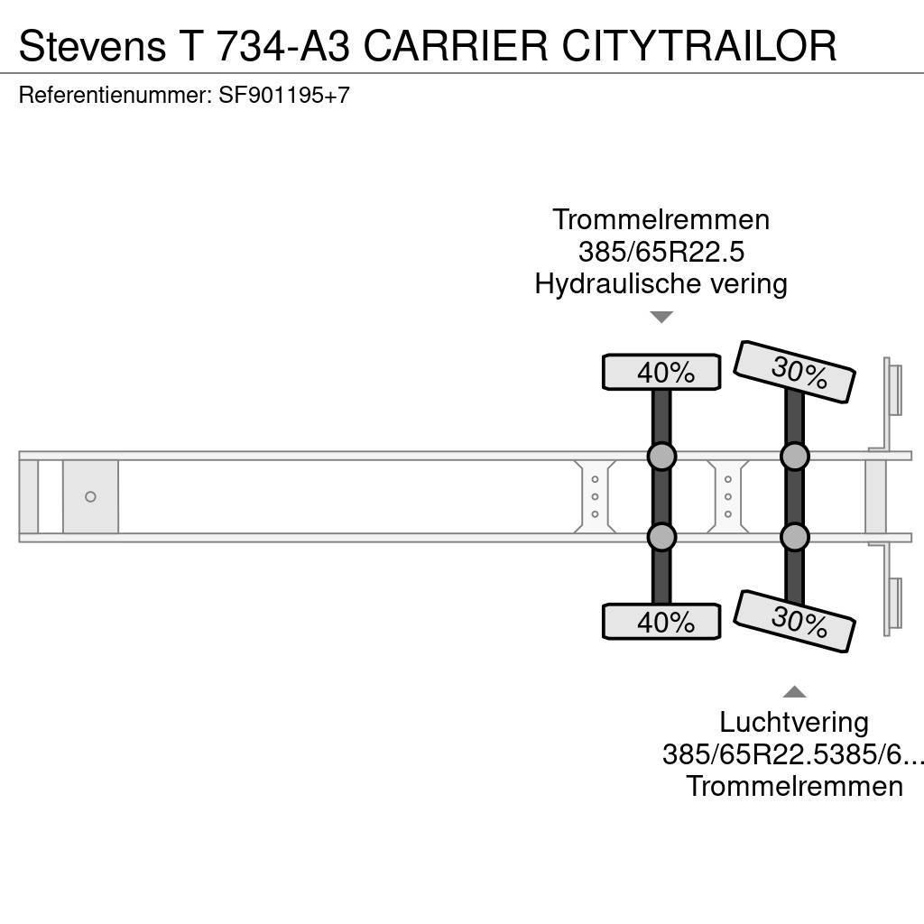 Stevens T 734-A3 CARRIER CITYTRAILOR Temperature controlled semi-trailers