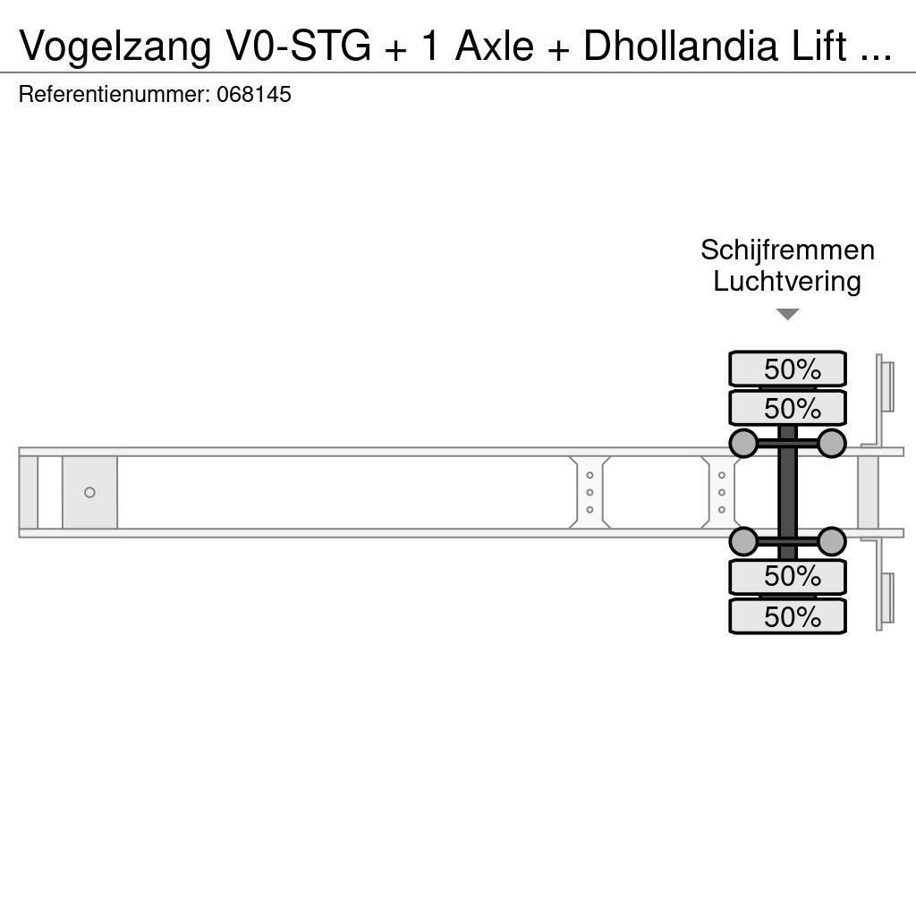 Vogelzang V0-STG + 1 Axle + Dhollandia Lift + Carrier Vector Temperature controlled semi-trailers
