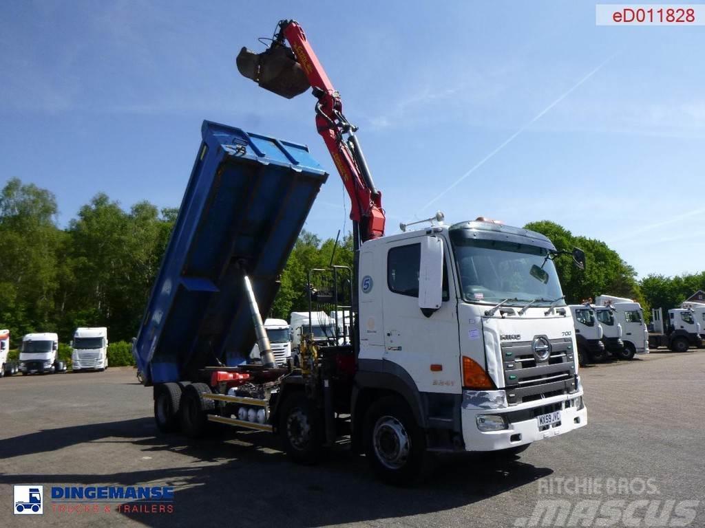 Hino FY1EUKA RHD + Palfinger E120L + grapple Flatbed / Dropside trucks