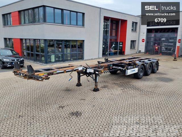 Krone SD / 20- und 40-Fuß-Container / Liftachse Low loader-semi-trailers