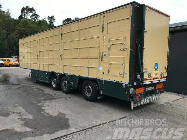 Pezzaioli SBA 63/3.Stock, Aggregat, Hubdach, Tränke Animal transport semi-trailers