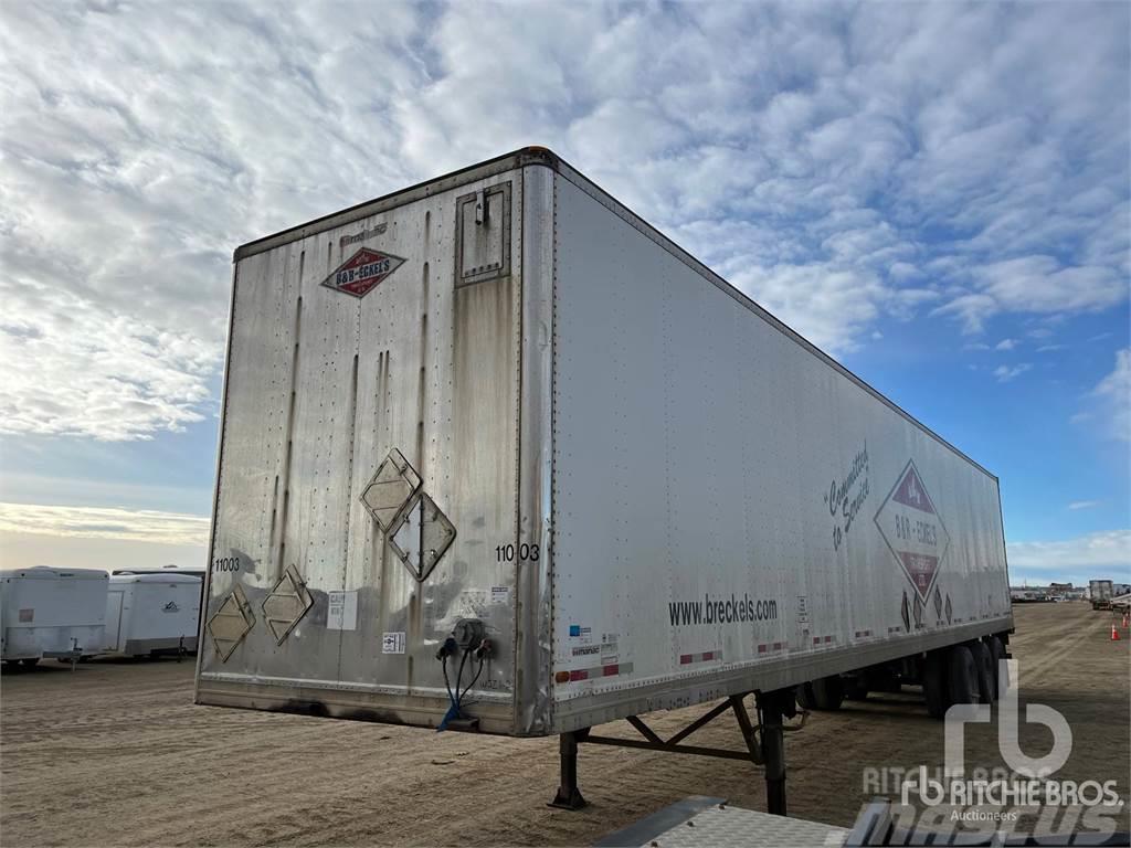 Manac 53 ft x 102 in Tri/A Box body semi-trailers