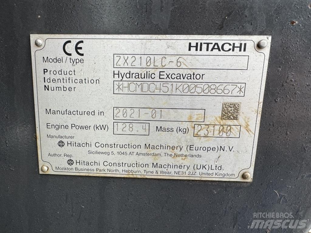Hitachi ZX 210 LC-6 Escavadoras de rastos