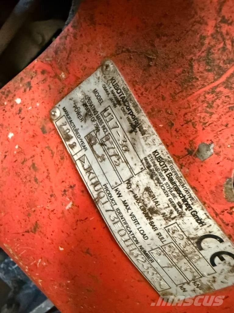 Kubota U 17-3 Mini Escavadoras <7t