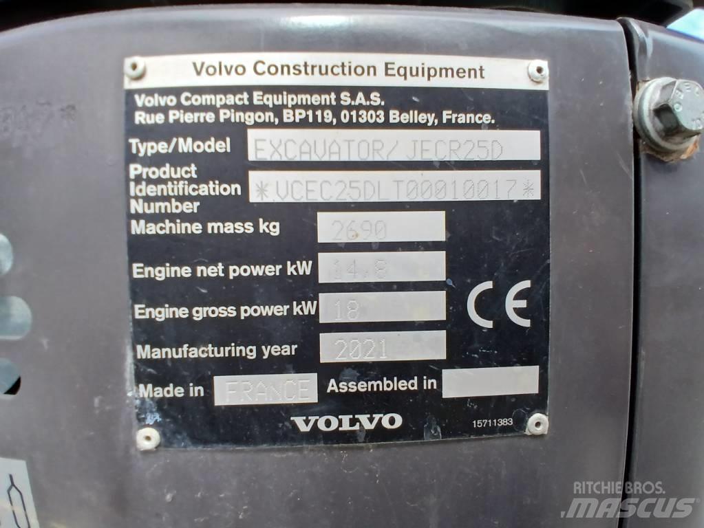 Volvo JECR 25 D Mini Escavadoras <7t