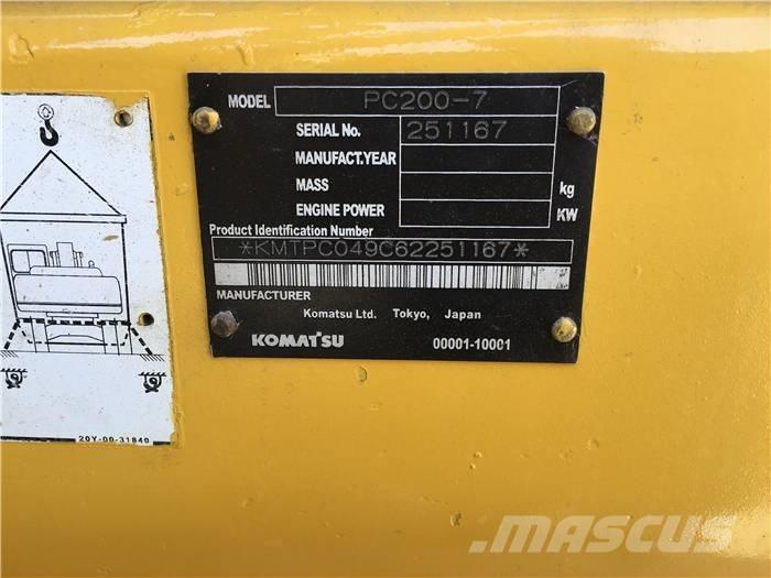 Komatsu PC 200-7 Escavadoras de rastos
