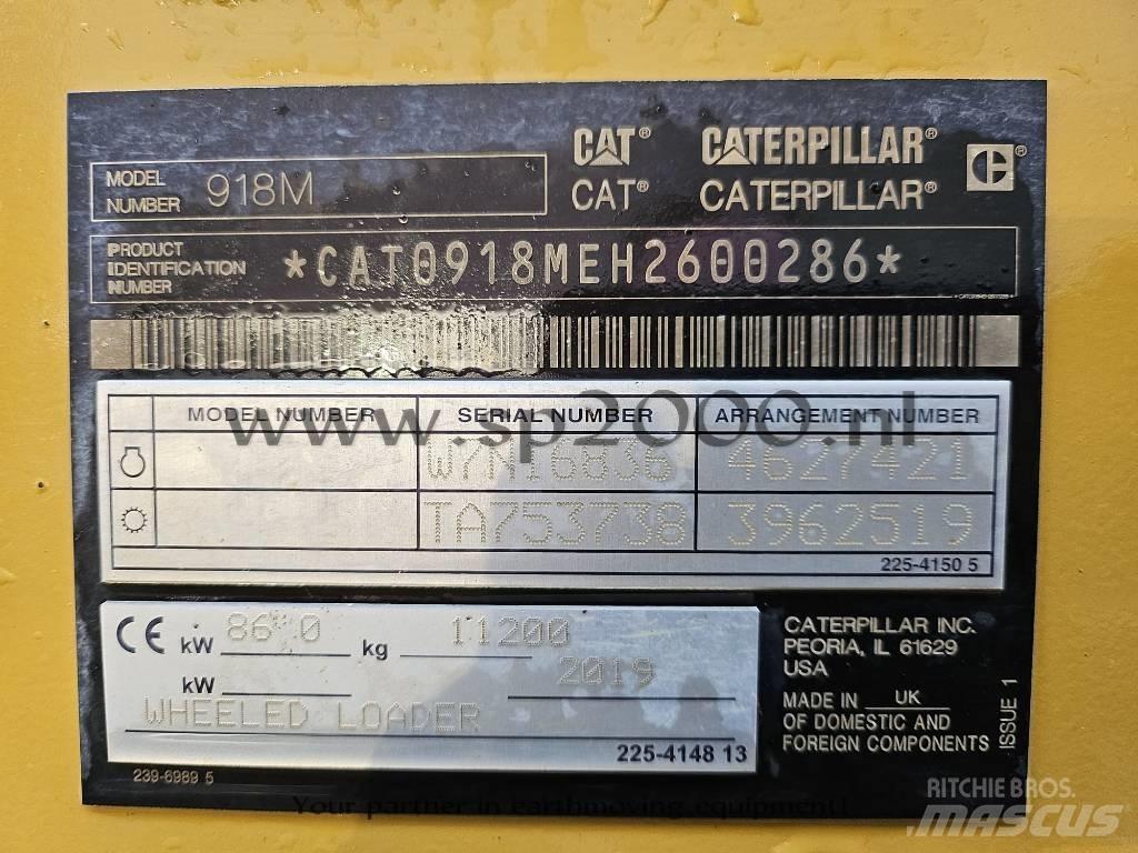 CAT 918 M Pás carregadoras de rodas