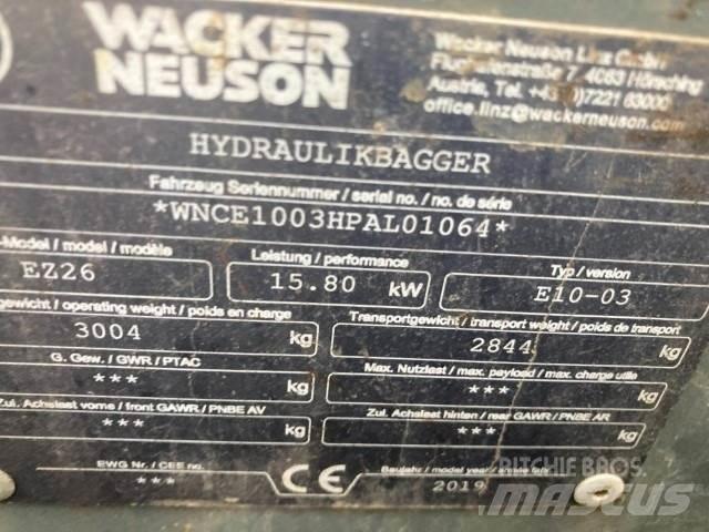 Wacker EZ26 Mini Escavadoras <7t