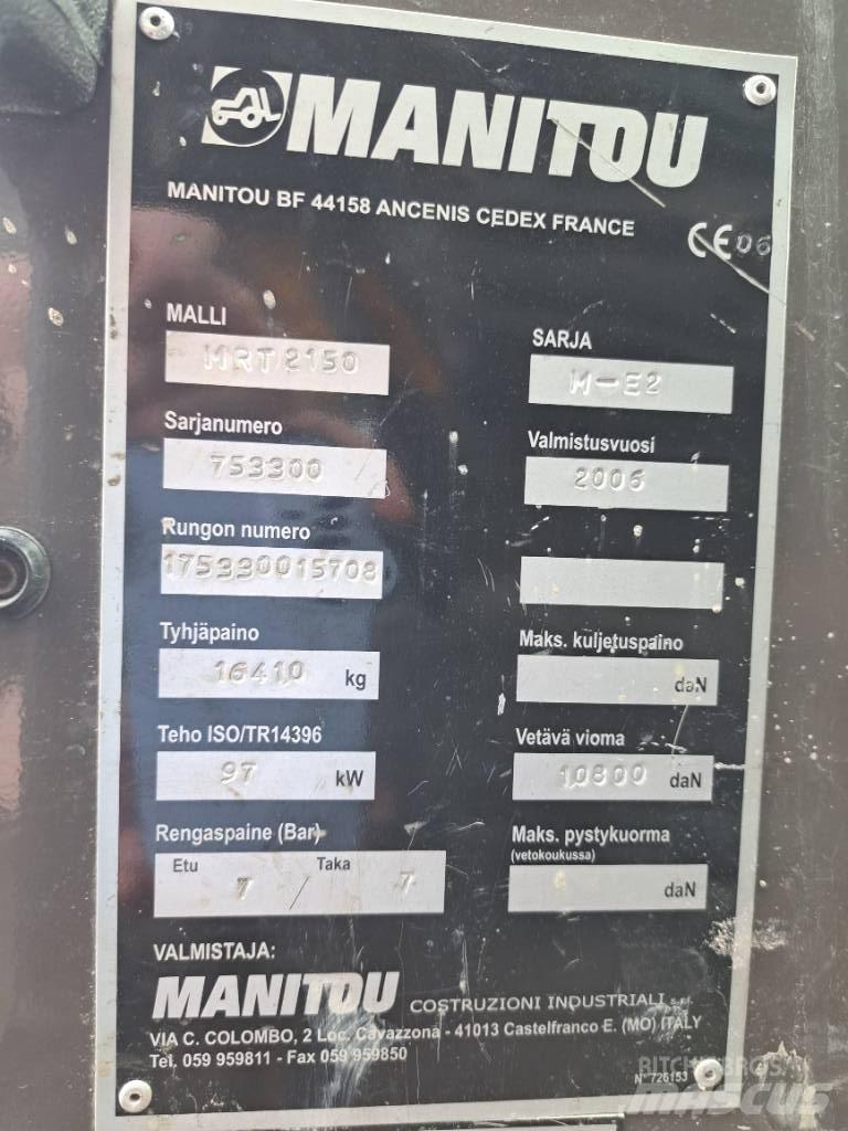 Manitou MRT 2150 Manipuladores telescópicos