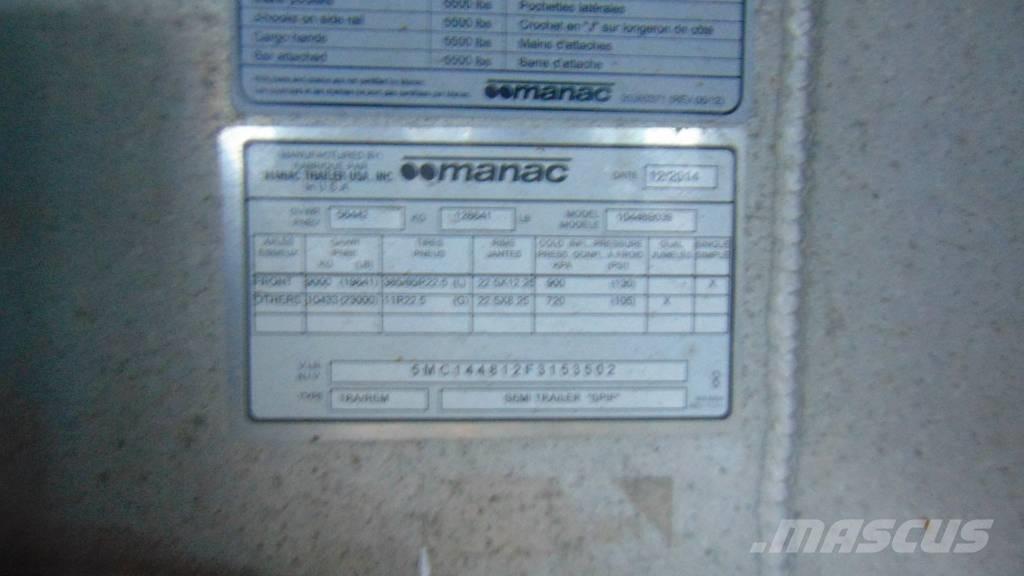 Manac Flatbed Reboques estrado/caixa aberta