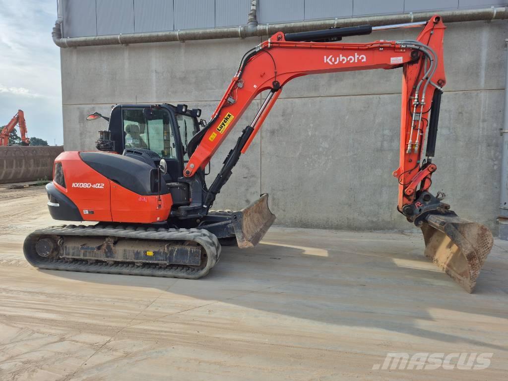 Kubota KX080 4@2 Escavadoras Midi 7t - 12t