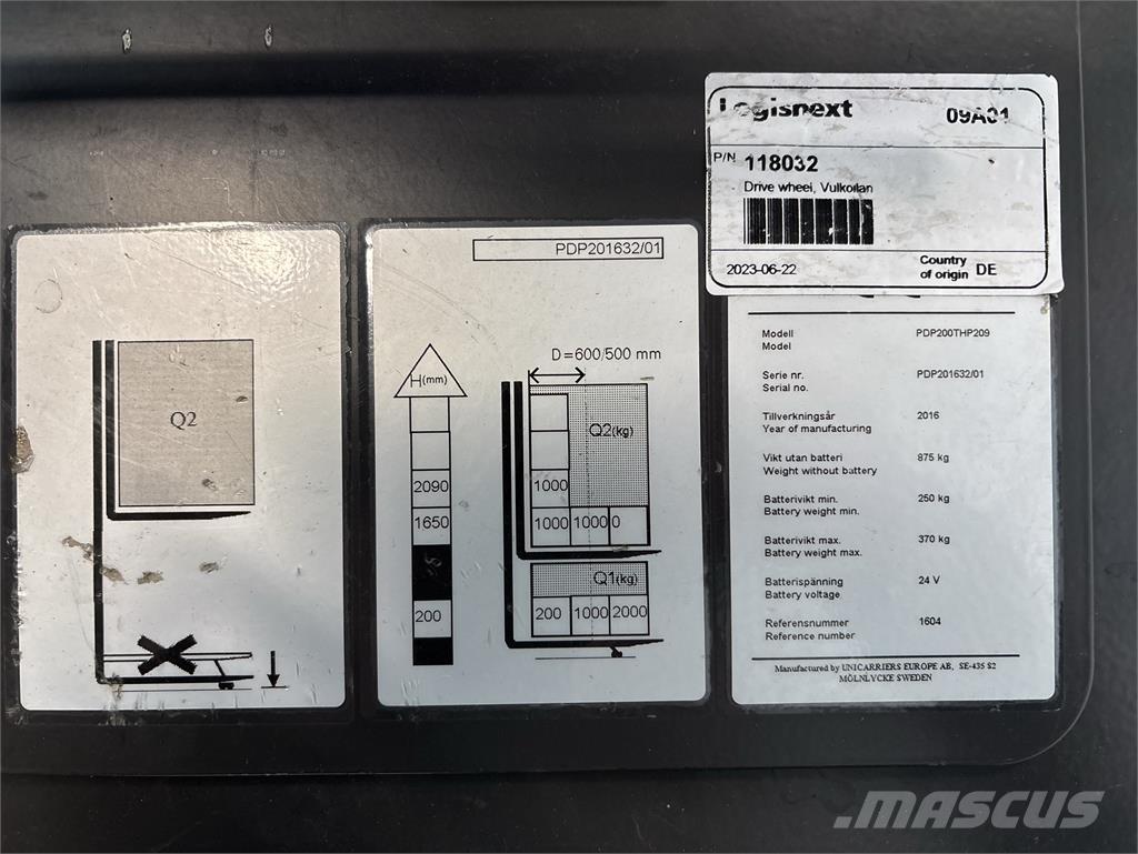 Atlet PDP200 Self propelled stackers