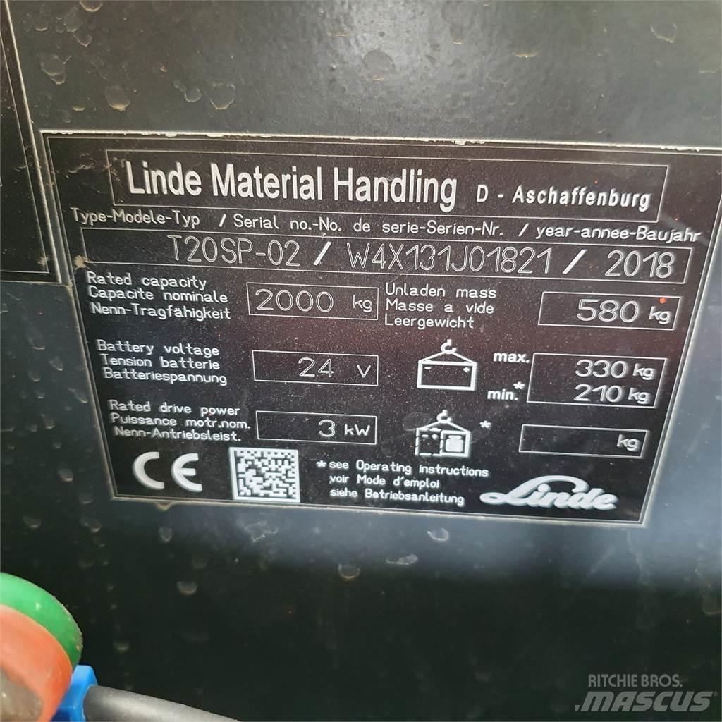 Linde T20SP kurz Porta palettes