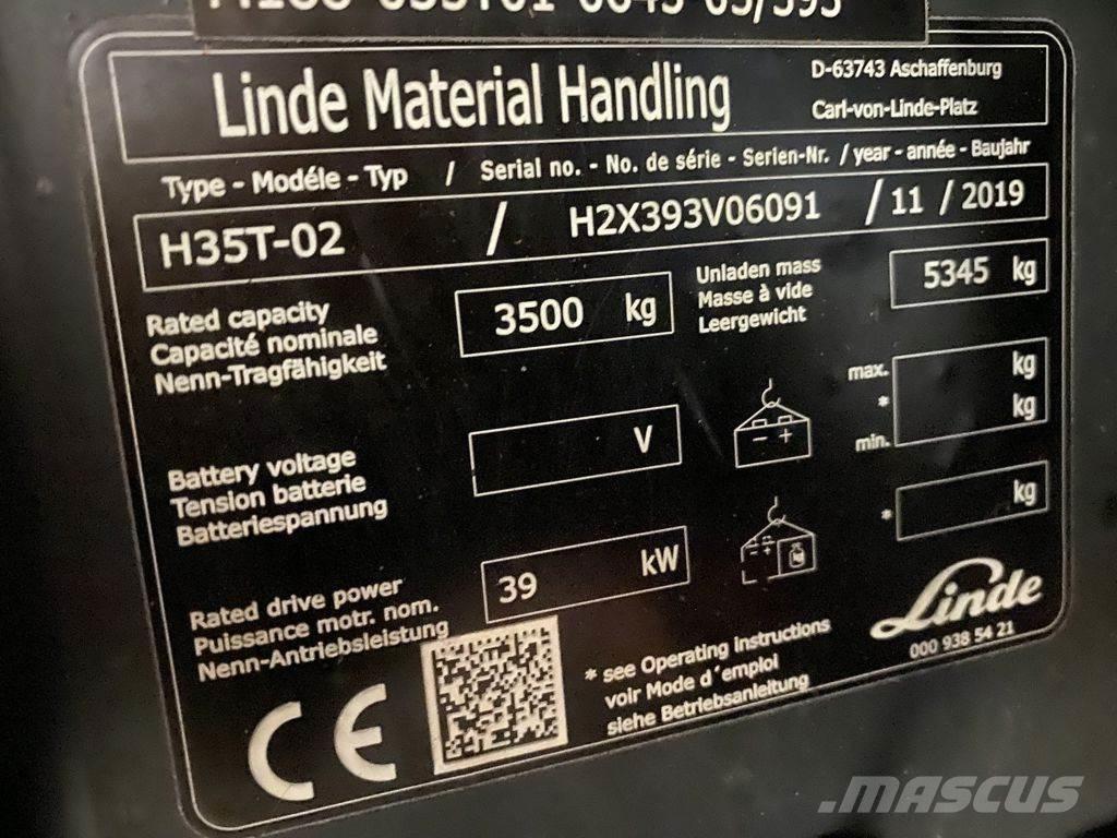 Linde H35T-02 Empilhadores a gás