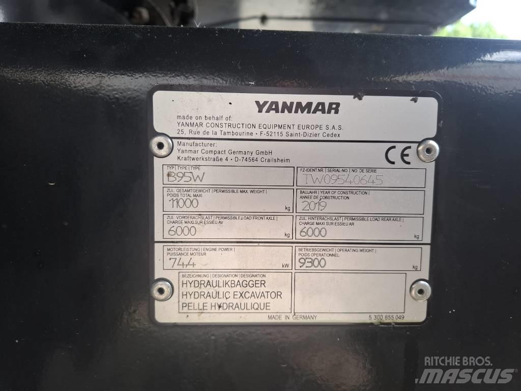 Yanmar B 95 W Escavadoras de rodas
