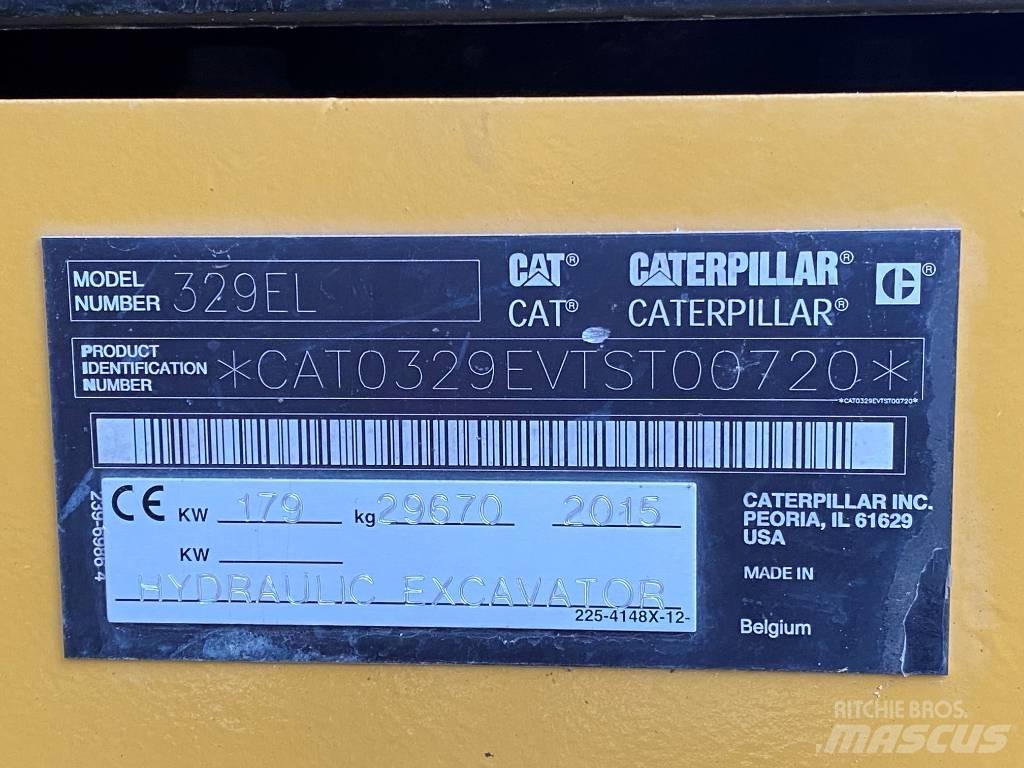CAT 329 EL Escavadoras de rastos