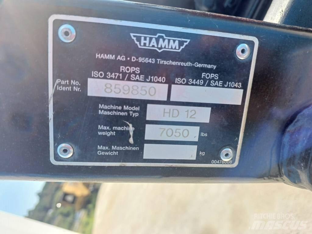 Hamm HD 12 Cilindros Compactadores tandem