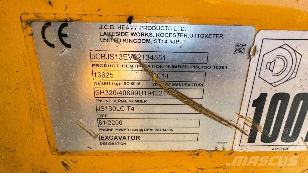 JCB JS 130 LC Escavadoras de rastos