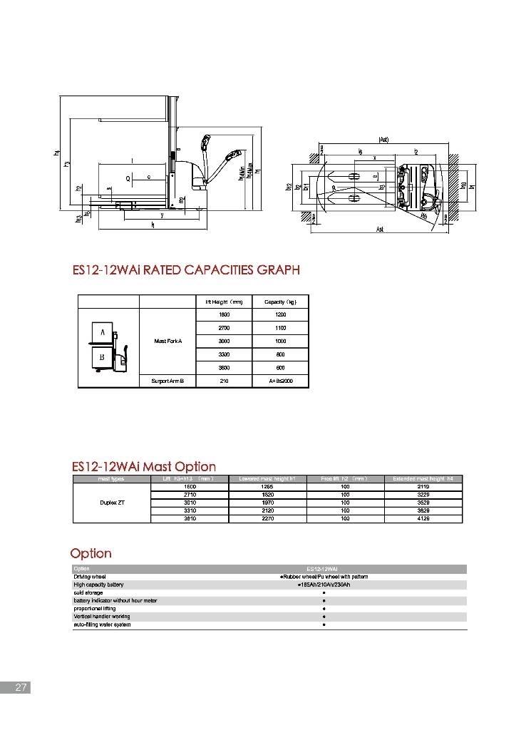 EP ES12-12WAi Empilhador para operador externo