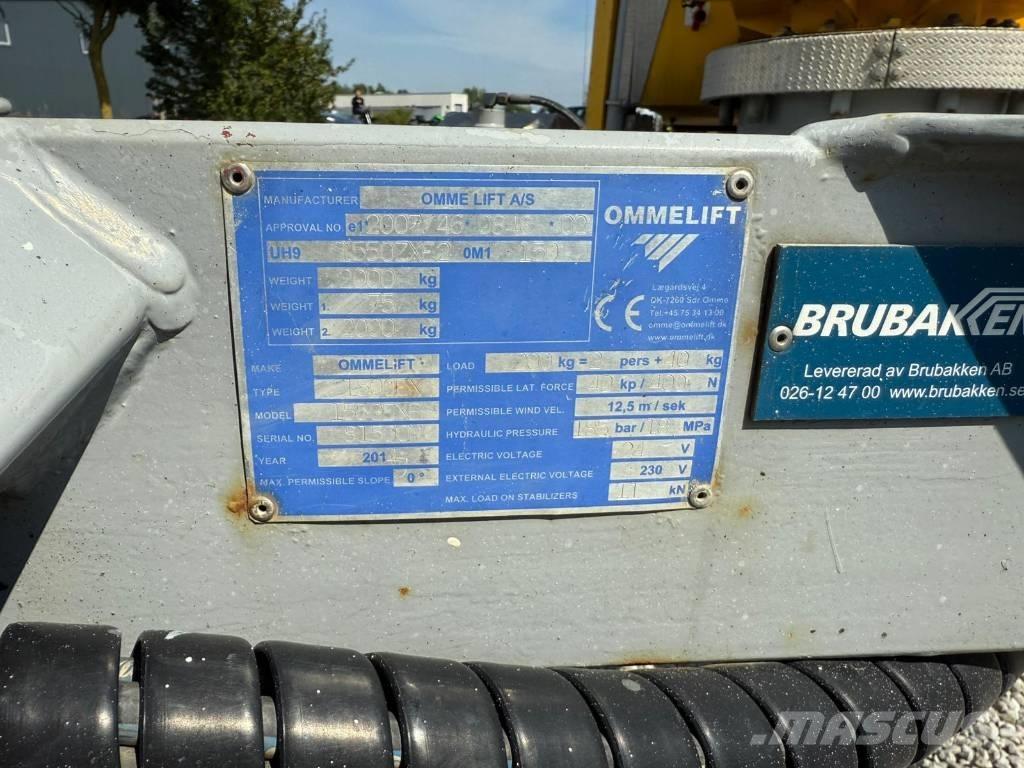 Omme 1550EXB Plataformas aéreas montadas em atrelados