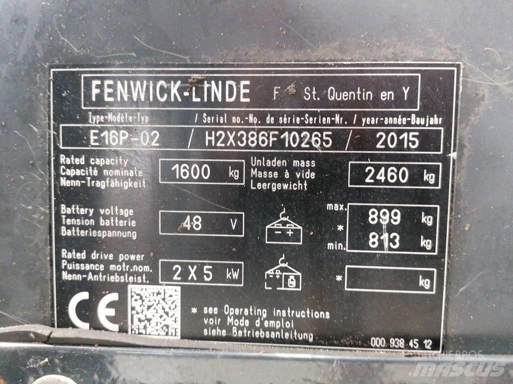 Linde E16P-02 Empilhadores eléctricos