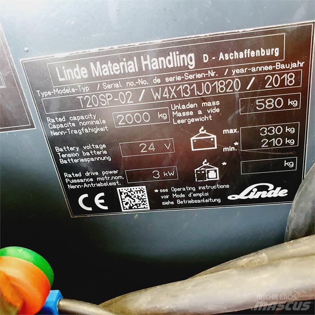 Linde T20SP kurz Porta palettes