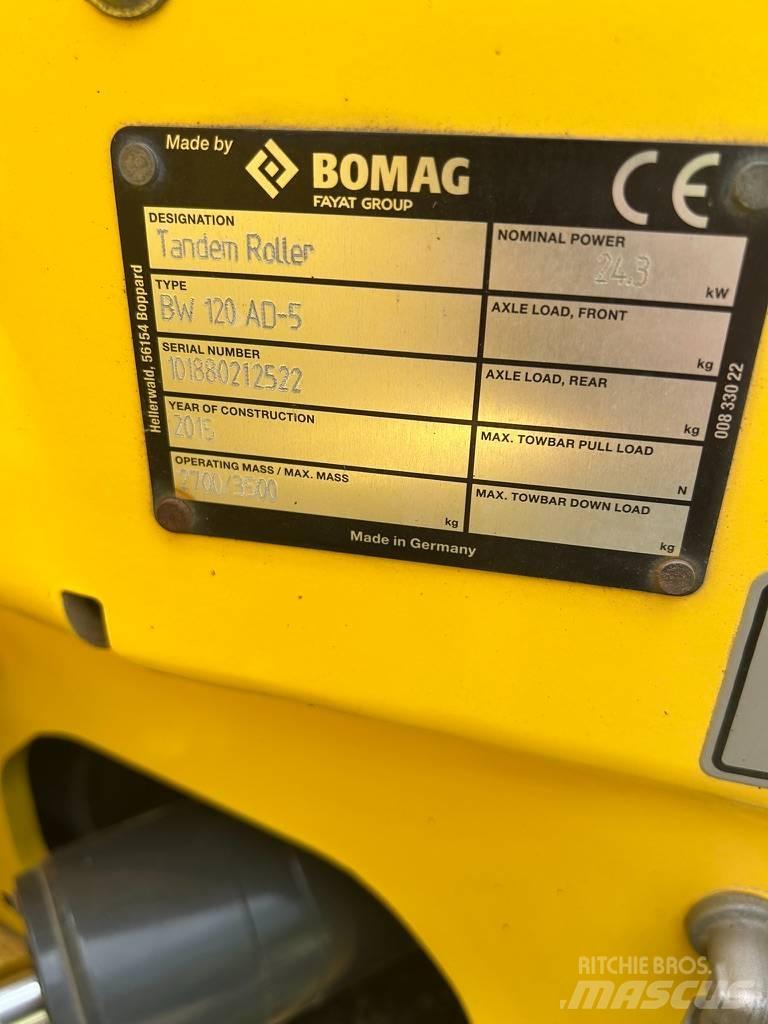 Bomag BW 120 AD-5 Cilindros Compactadores tandem
