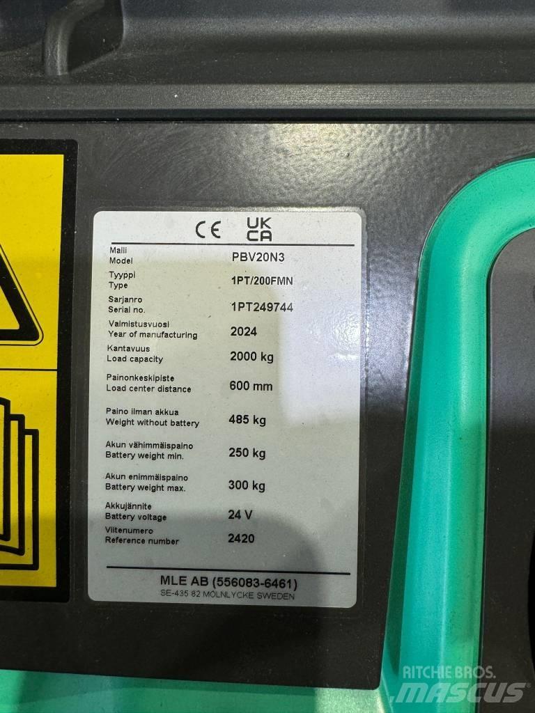 Mitsubishi PBV20N2 Porta-paletes com plataforma