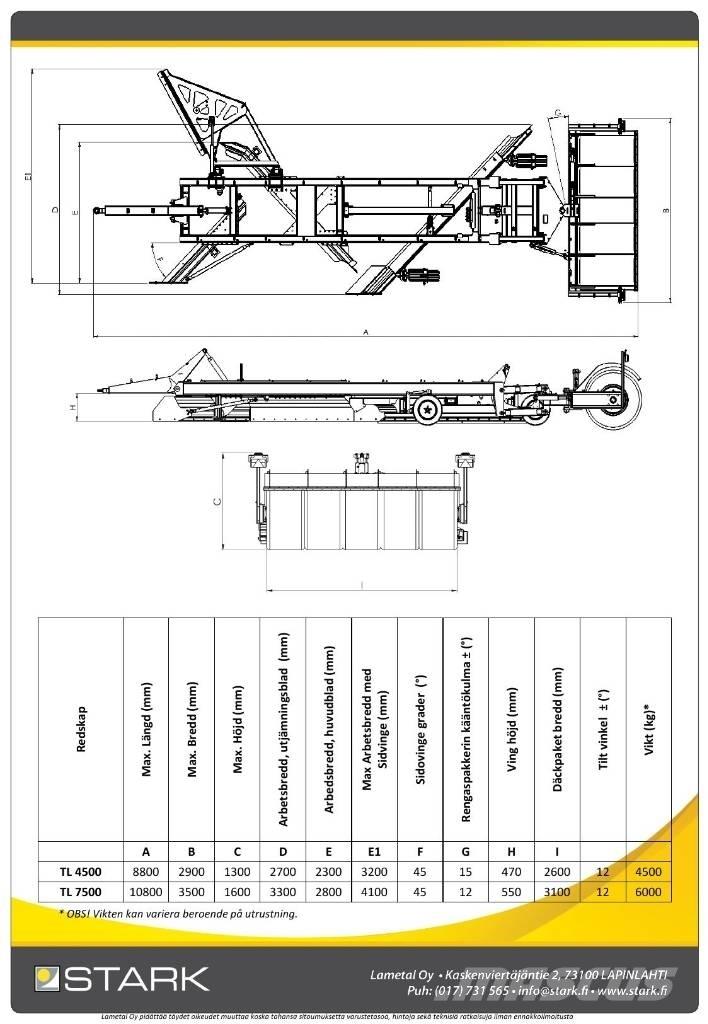 Stark TL7500 Motoniveladoras