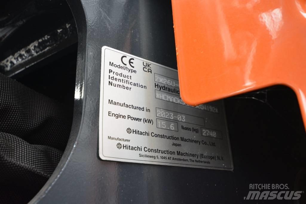 Hitachi ZX 26 U-6 Mini Escavadoras <7t