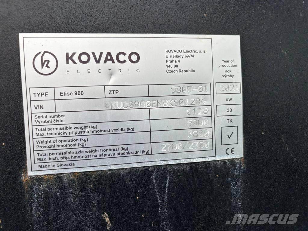 Kovaco Elise 900 Carregadoras de direcção deslizante