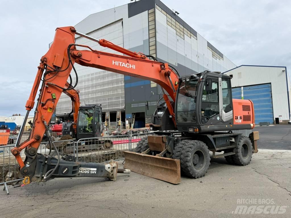 Hitachi ZX 140 W-3 Escavadoras de rodas